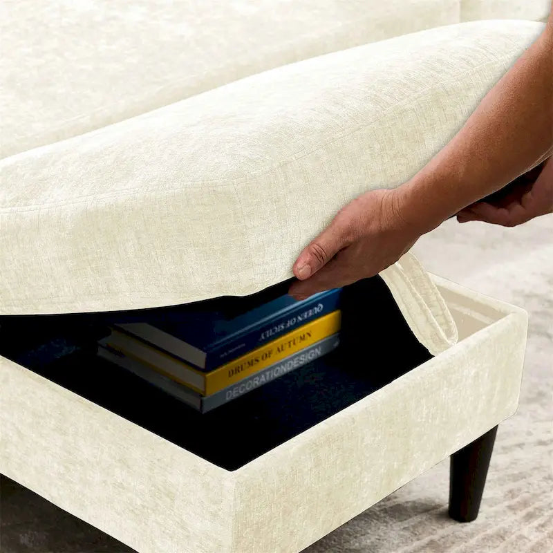 Modernes Design Chenille 3-Sitzer L-förmiges Ecksofa