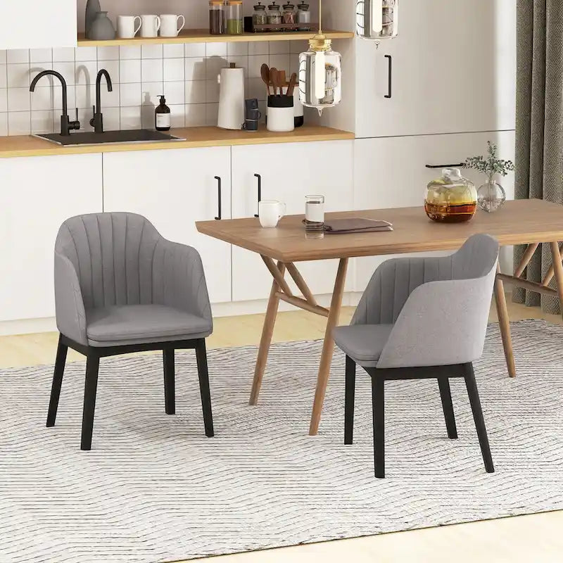2er-Set Moderner Esszimmerstühle Polsterstuhl aus Samt