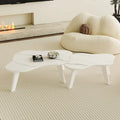 Modernes 2-teiliges wolkenförmiges Couchtisch-Set mit Massivholzbeinen und MDF-Platte für das Wohnzimmer