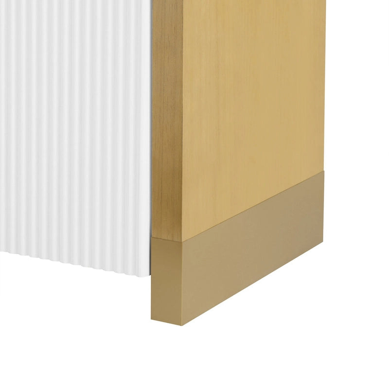Moderner 4-türiger Schrank mit verstellbaren Einlegeböden für Arbeitszimmer, Wohnzimmer und Flur