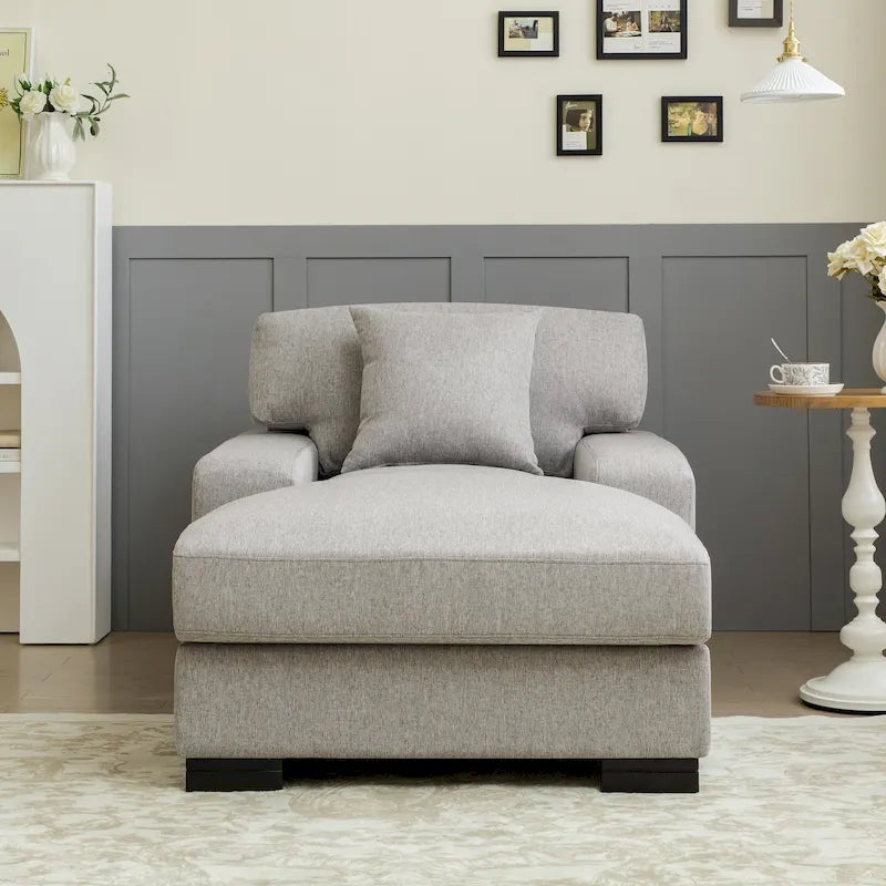 Modernes überdimensionales Schlafsofa im Mid-Century-Stil mit Kissen