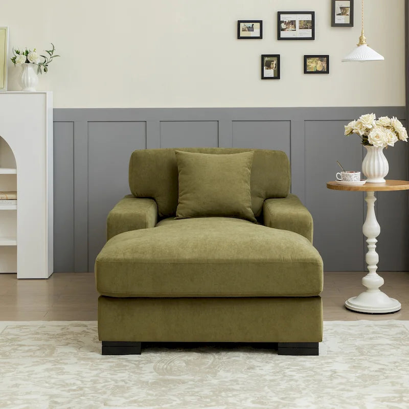 Modernes überdimensionales Schlafsofa im Mid-Century-Stil mit Kissen
