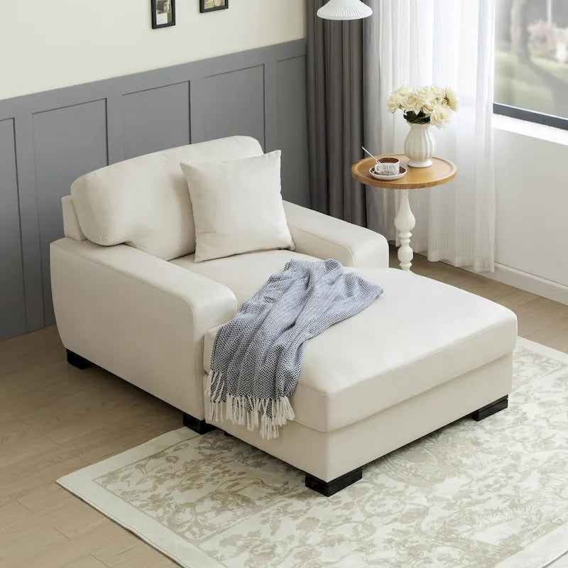 Modernes überdimensionales Schlafsofa im Mid-Century-Stil mit Kissen