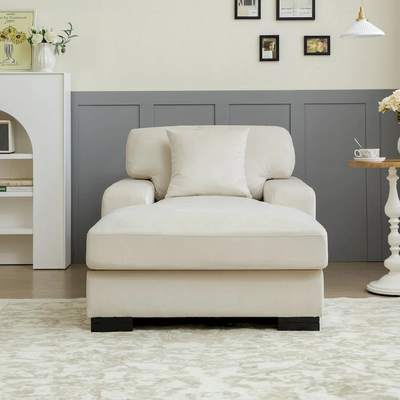 Modernes überdimensionales Schlafsofa im Mid-Century-Stil mit Kissen