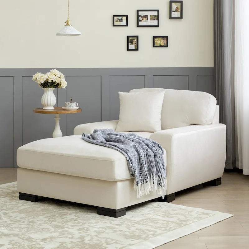 Modernes überdimensionales Schlafsofa im Mid-Century-Stil mit Kissen