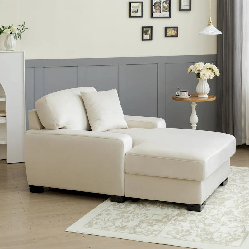 Modernes überdimensionales Schlafsofa im Mid-Century-Stil mit Kissen
