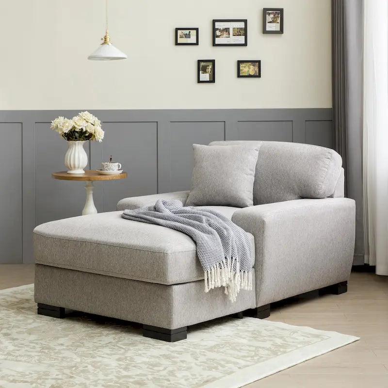 Modernes überdimensionales Schlafsofa im Mid-Century-Stil mit Kissen