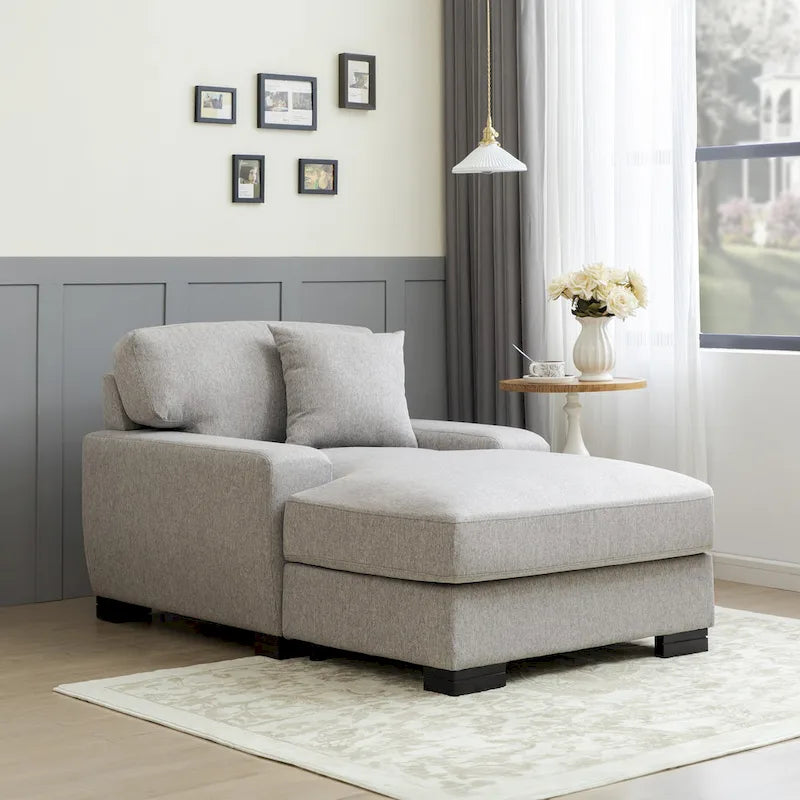 Modernes überdimensionales Schlafsofa im Mid-Century-Stil mit Kissen