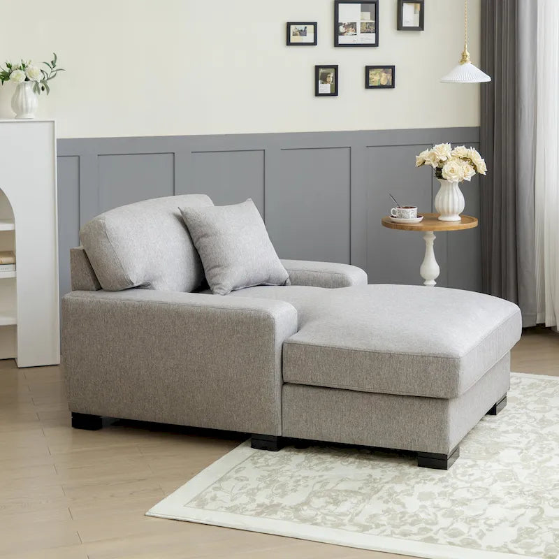 Modernes überdimensionales Schlafsofa im Mid-Century-Stil mit Kissen