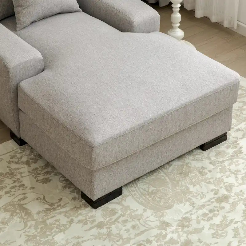 Modernes überdimensionales Schlafsofa im Mid-Century-Stil mit Kissen