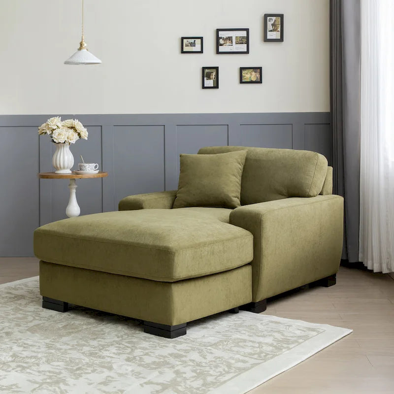 Modernes überdimensionales Schlafsofa im Mid-Century-Stil mit Kissen