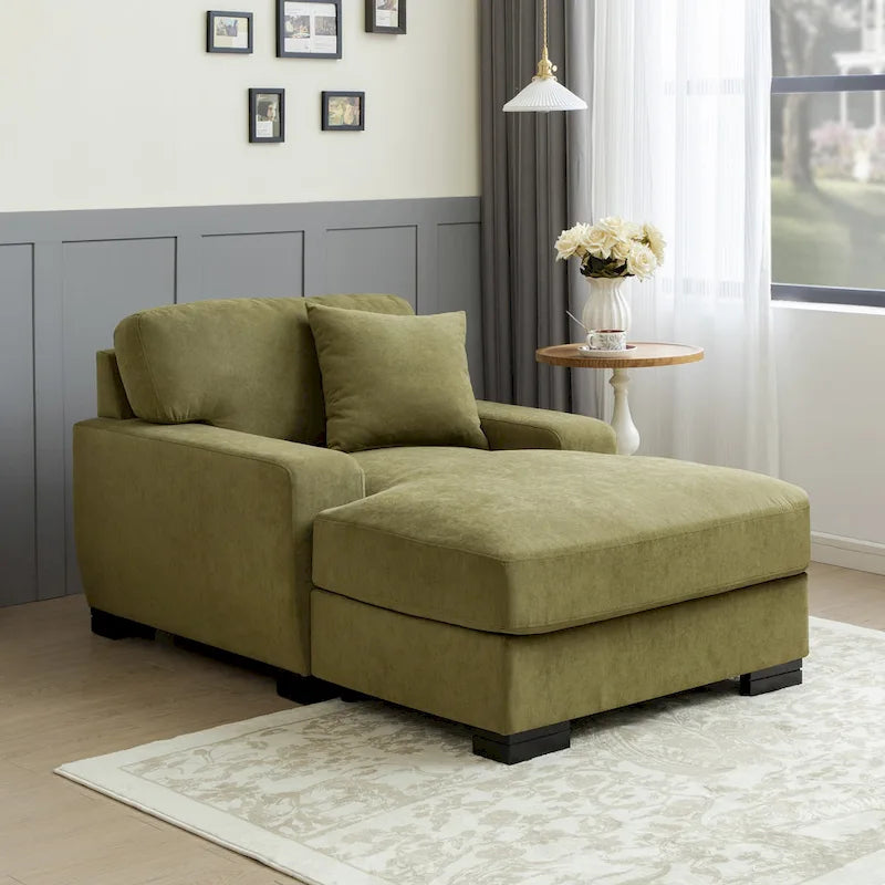 Modernes überdimensionales Schlafsofa im Mid-Century-Stil mit Kissen