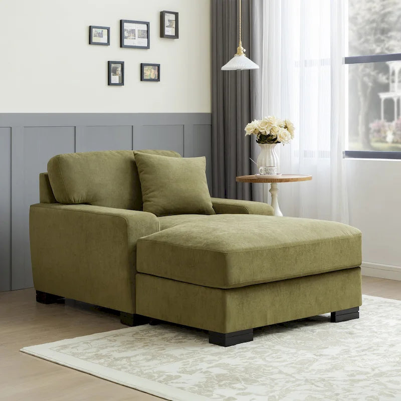 Modernes überdimensionales Schlafsofa im Mid-Century-Stil mit Kissen