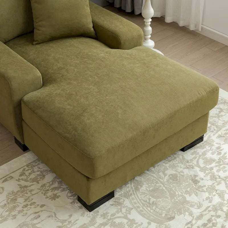 Modernes überdimensionales Schlafsofa im Mid-Century-Stil mit Kissen