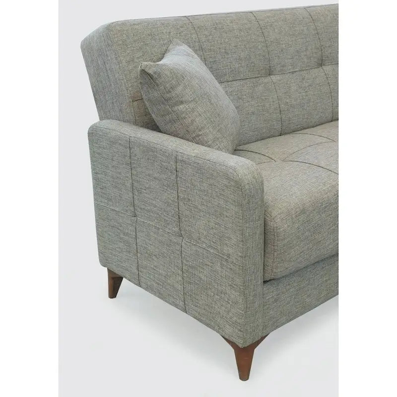 Stoff-Schlafsofa-Eckgarnitur