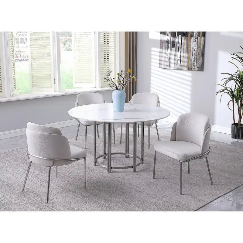 Stühle mit gebogener Rückenlehne, 2er-Set