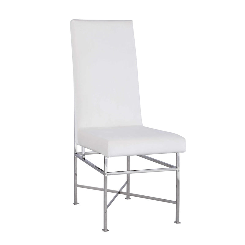 Moderner Stuhl mit Stahlrahmen, 2er-Set