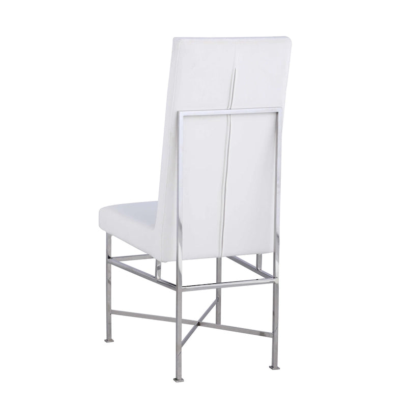 Moderner Stuhl mit Stahlrahmen, 2er-Set