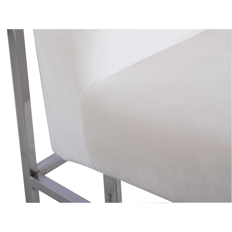 Moderner Stuhl mit Stahlrahmen, 2er-Set