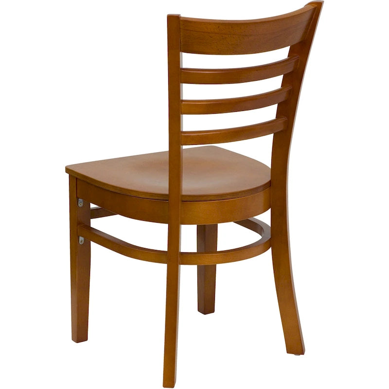 Restaurantstuhl mit Holzlattenrücken (2er-Set)