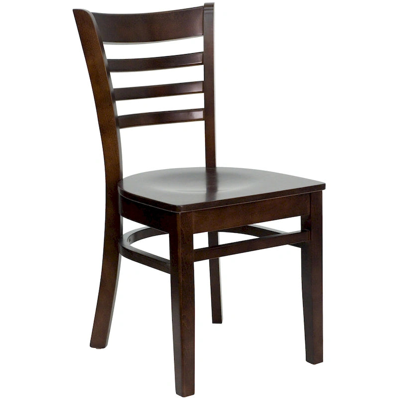 Restaurantstuhl mit Holzlattenrücken (2er-Set)
