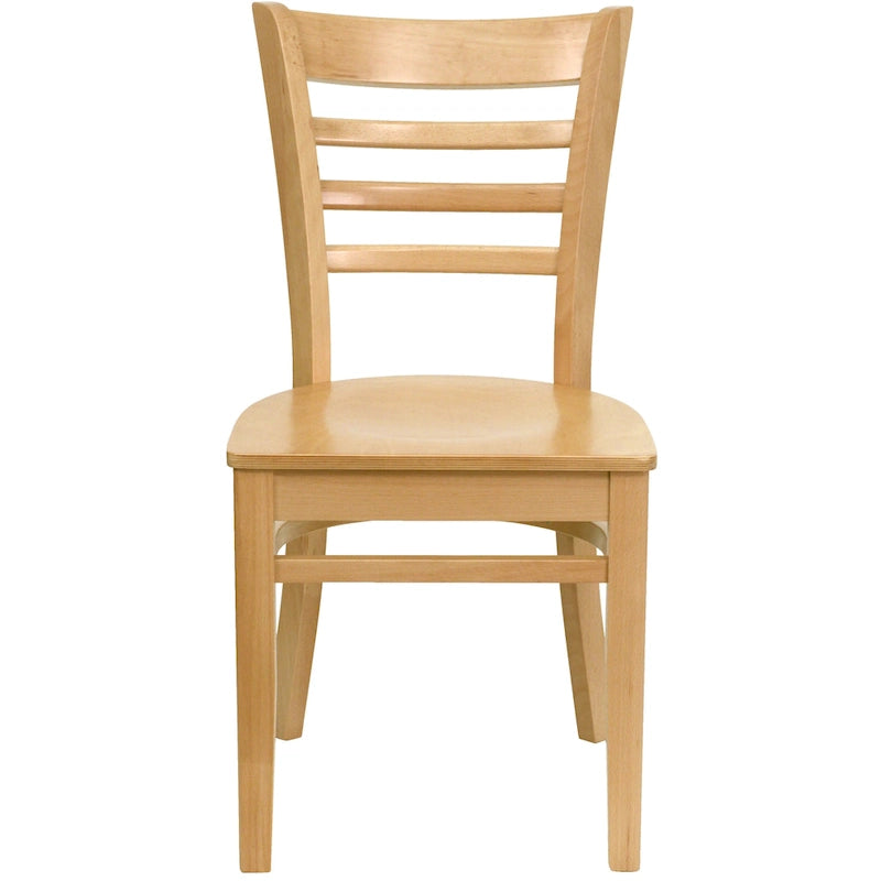 Restaurantstuhl mit Holzlattenrücken (2er-Set)