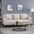Stoff-3-Sitzer-Sofa im modernen Stil mit Zierkissen