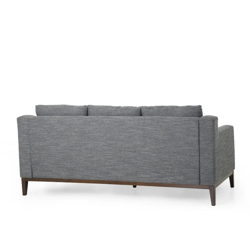 Stoff-3-Sitzer-Sofa im modernen Stil mit Zierkissen