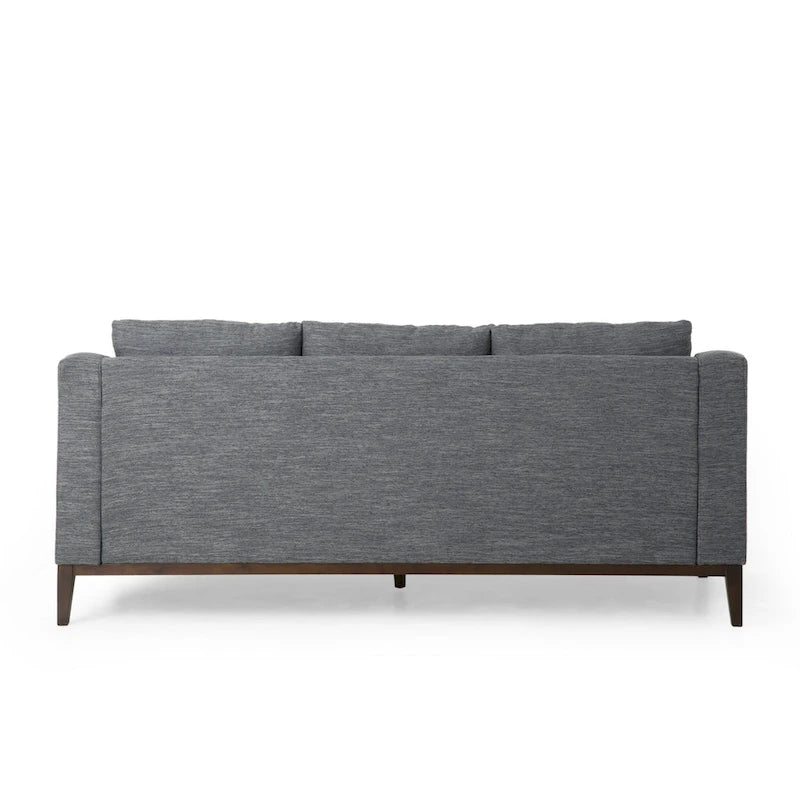 Stoff-3-Sitzer-Sofa im modernen Stil mit Zierkissen