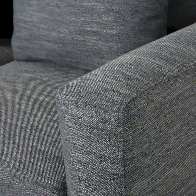 Stoff-3-Sitzer-Sofa im modernen Stil mit Zierkissen