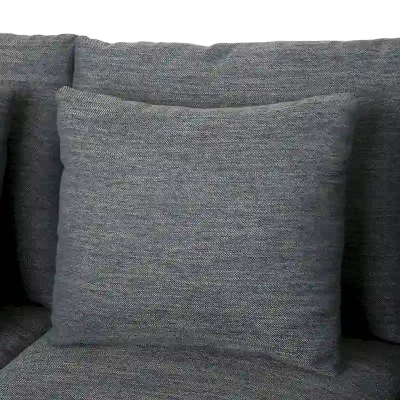 Stoff-3-Sitzer-Sofa im modernen Stil mit Zierkissen