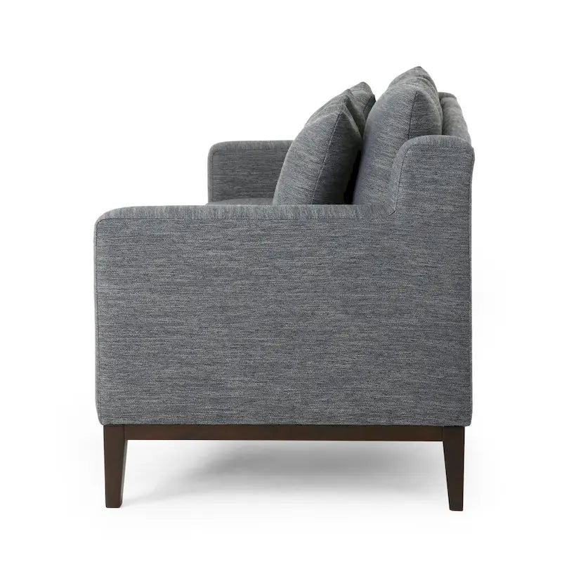 Stoff-3-Sitzer-Sofa im modernen Stil mit Zierkissen