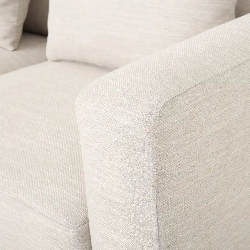 Stoff-3-Sitzer-Sofa im modernen Stil mit Zierkissen