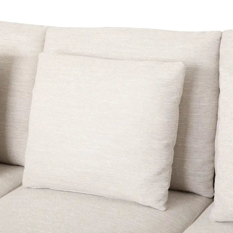 Stoff-3-Sitzer-Sofa im modernen Stil mit Zierkissen
