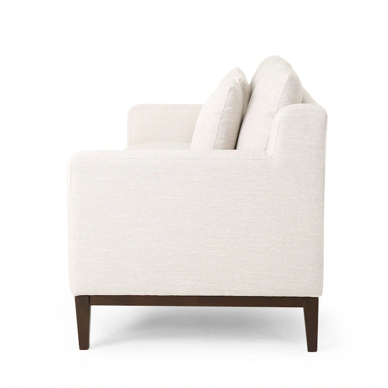 Stoff-3-Sitzer-Sofa im modernen Stil mit Zierkissen