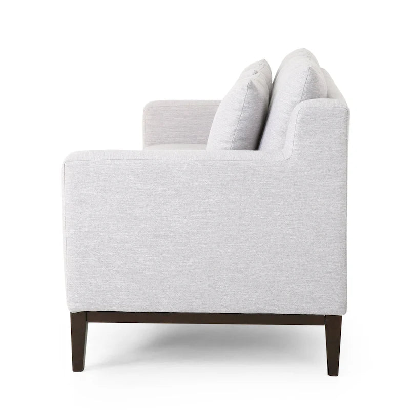Stoff-3-Sitzer-Sofa im modernen Stil mit Zierkissen