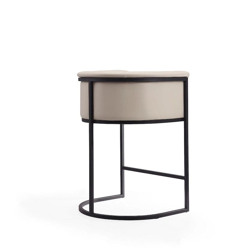 33.8 Zoll hoher Barhocker aus schwarzem Metall, 3er-Set