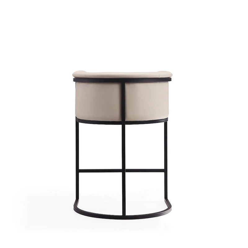 33.8 Zoll hoher Barhocker aus schwarzem Metall, 3er-Set