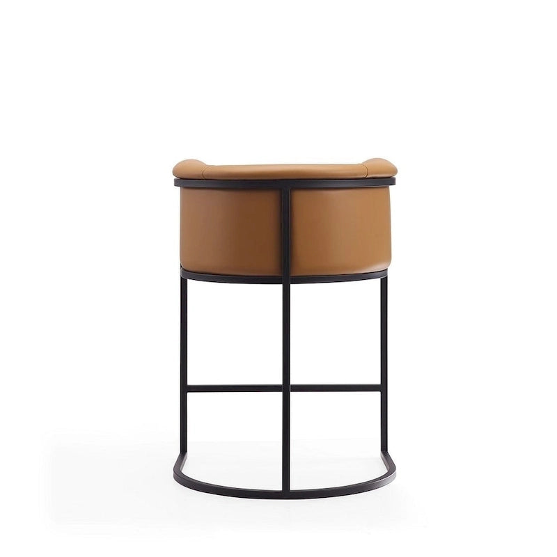 33.8 Zoll hoher Barhocker aus schwarzem Metall, 3er-Set