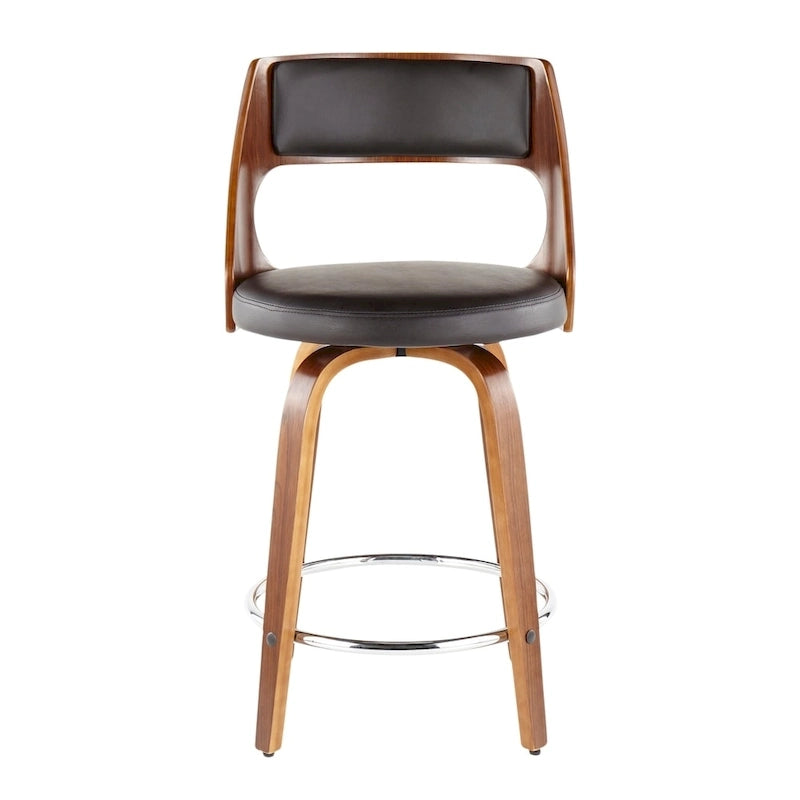 Mid-Century Modern Barhocker 2er-Set mit Drehsitz