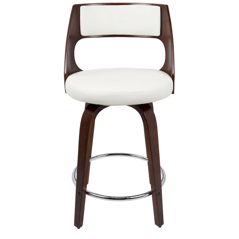 Mid-Century Modern Barhocker 2er-Set mit Drehsitz