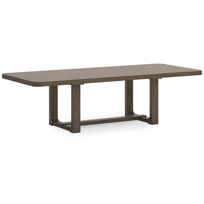 Brauner ausziehbarer Esstisch 46B x 108T x 30H