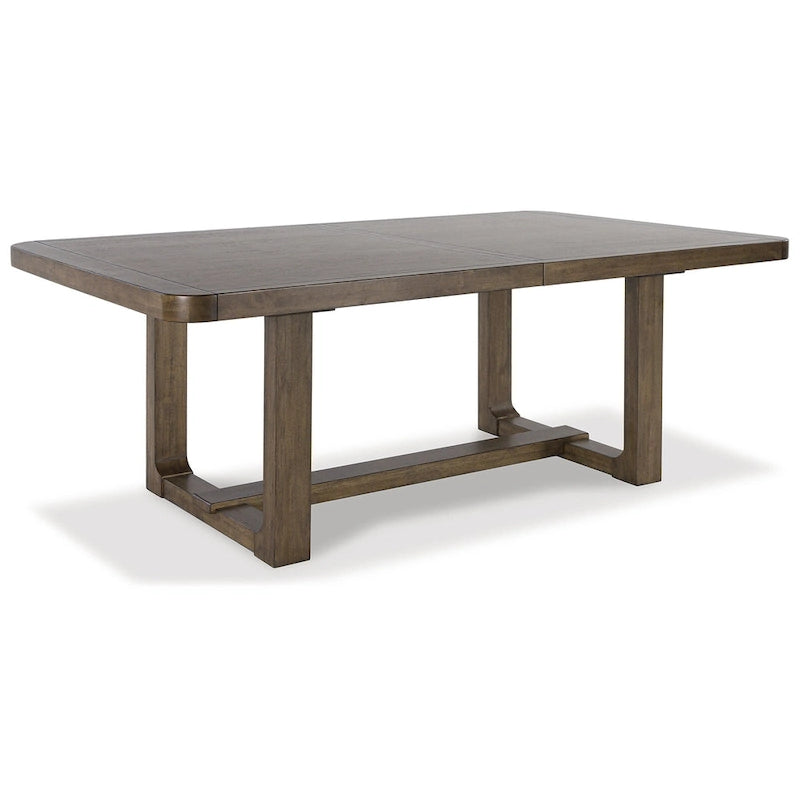 Brauner ausziehbarer Esstisch 46B x 108T x 30H