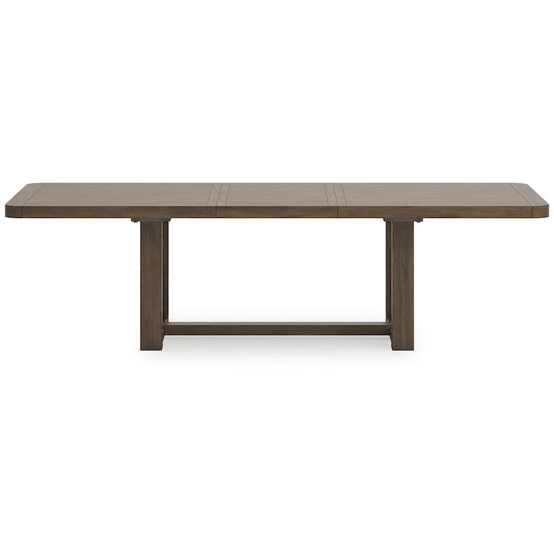 Brauner ausziehbarer Esstisch 46B x 108T x 30H