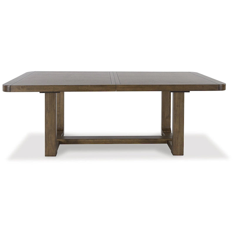 Brauner ausziehbarer Esstisch 46B x 108T x 30H