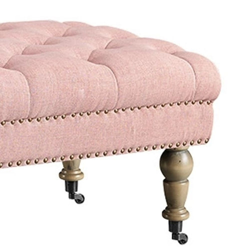 62-Zoll getuftete rosa Sitzbank