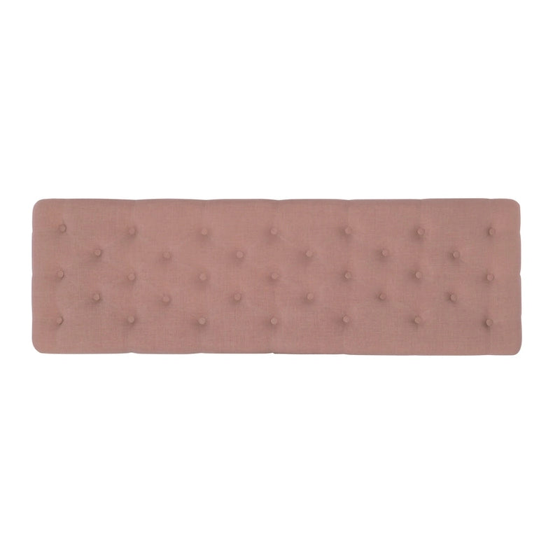 62-Zoll getuftete rosa Sitzbank