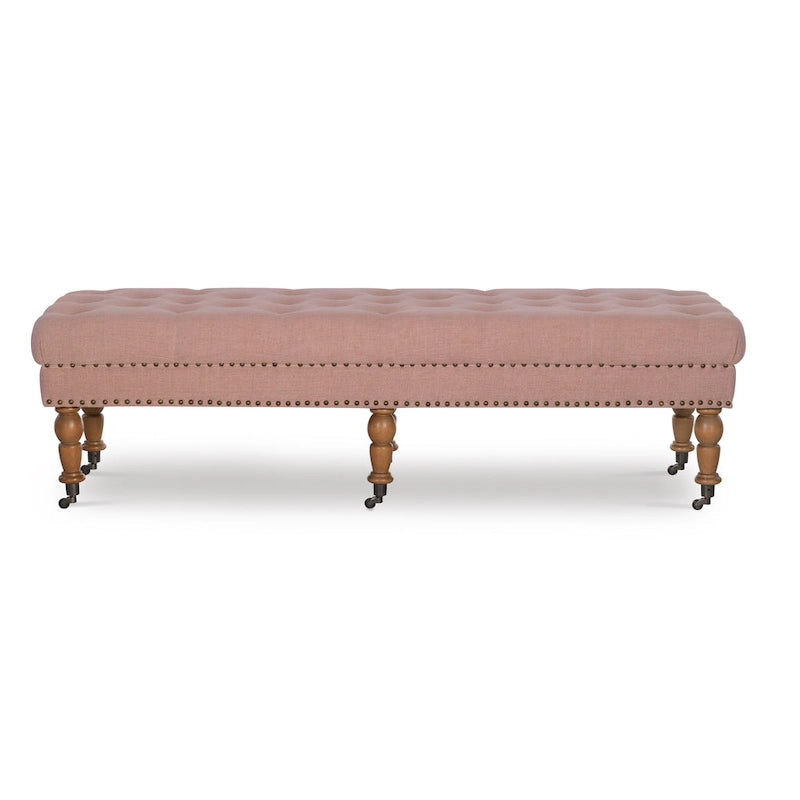 62-Zoll getuftete rosa Sitzbank
