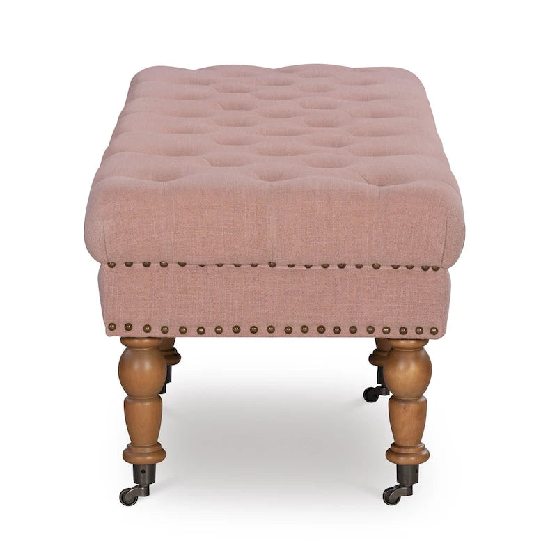 62-Zoll getuftete rosa Sitzbank