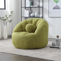 Bouclé gepolsterter runder Lazy Cozy Sitzsack mit Kissen
